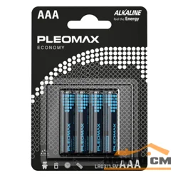 Элемент питания Pleomax LR03-4BL Economy Alkaline (уп. 4шт)