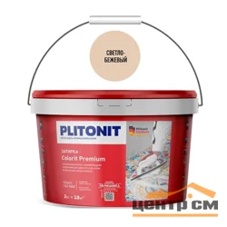 Затирка цементная PLITONIT Colorit Premium эластичная цвет светло-бежевый 2 кг