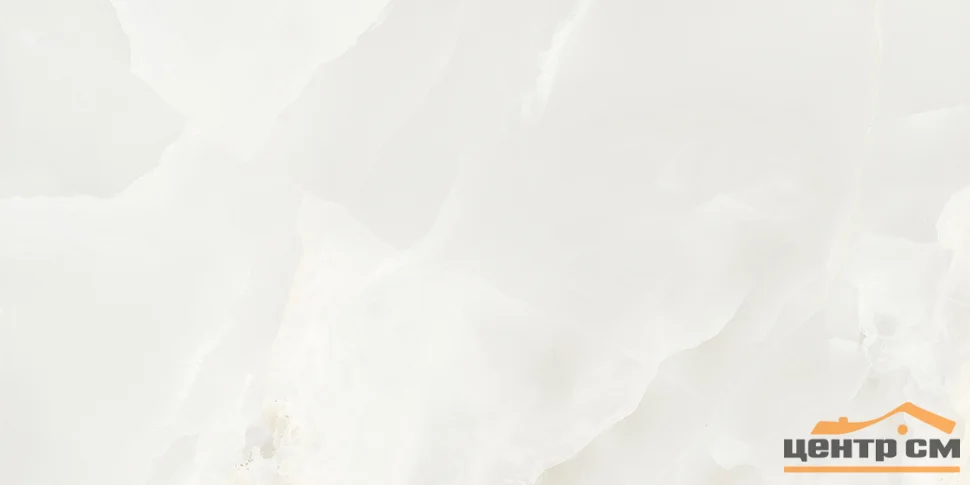 Керамогранит CERADIM Onyx Royal Cloud светло-серый 60x120 Полированный