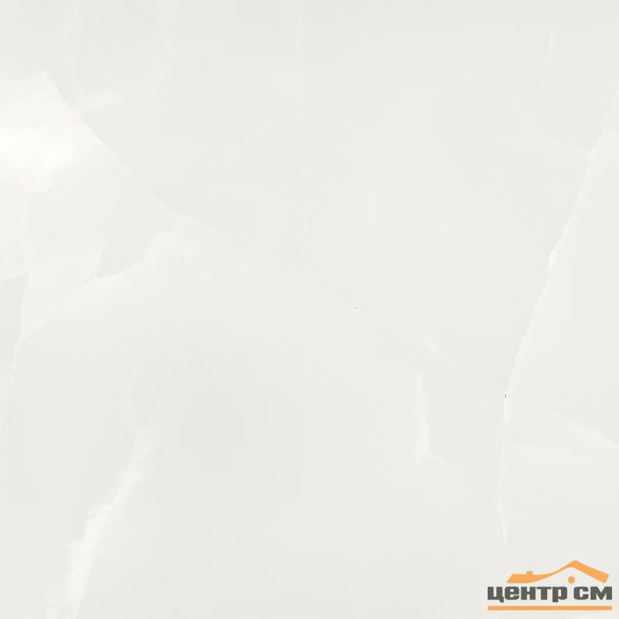 Керамогранит CERADIM Onyx Royal Cloud светло-серый 60x60 Полированный