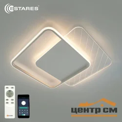 Светильник управляемый светодиодный AMATO 60W 2S-APP-505x505x52-WHITE/WHITE/CLEAR-220-IP20