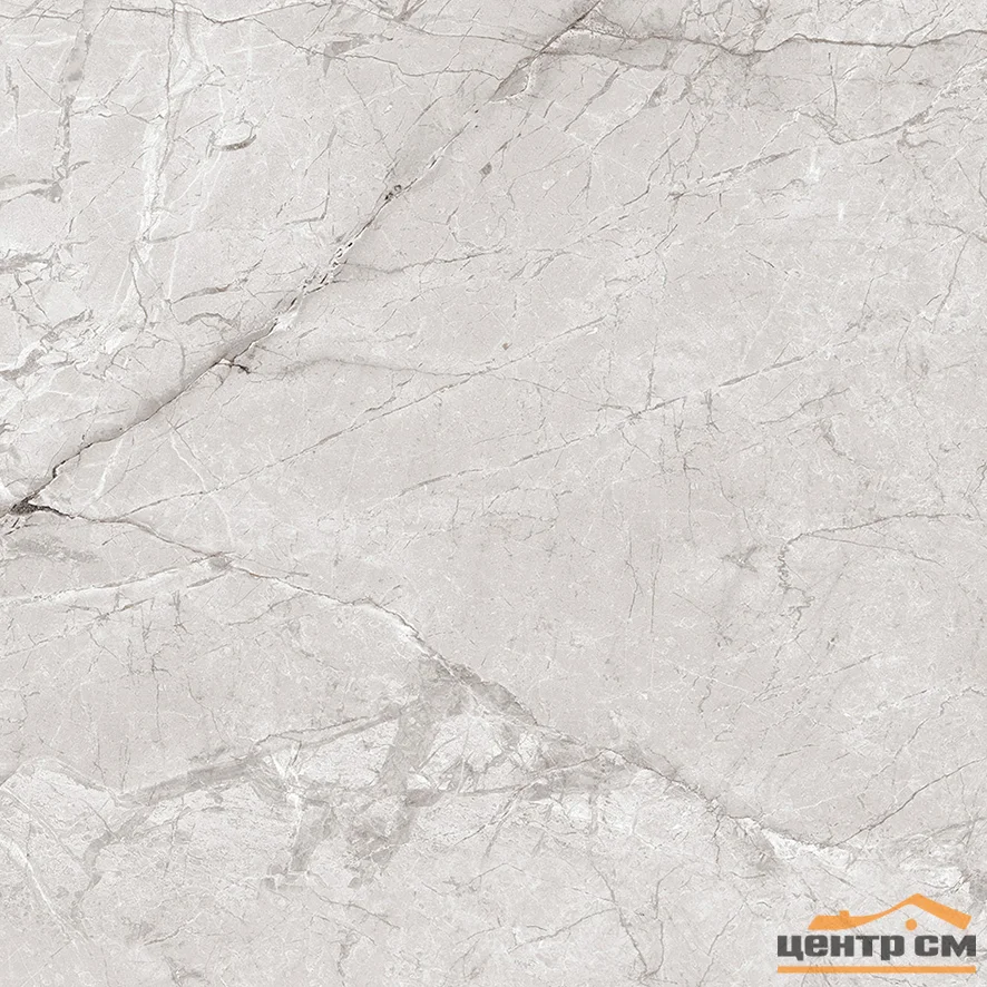 Керамогранит LAPARET Zorani bianco светло-серый сатинированный карвинг 60x60