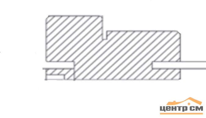 Комплект дверной коробки VERDA серый однопольный (2037*2шт,965*1шт), МДФ