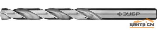 Сверло по металлу 10.0 х 133 мм, ПРОФ-А, класс А, сталь Р6М5, ЗУБР Профессионал