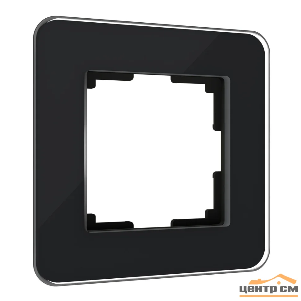 Рамка 1-местная Werkel Elite, черный, стекло, W0012448