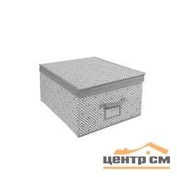 Короб для хранения "Орнамент", Д500 Ш400 В250, серый
