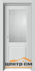 Дверь ДВЕРИ ГУД NEO 341 Эмаль-Soft Ясень серый стекло 80