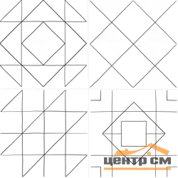 Керамогранит LASSELSBERGER Домино геометрия 300*300 арт.6032-0432