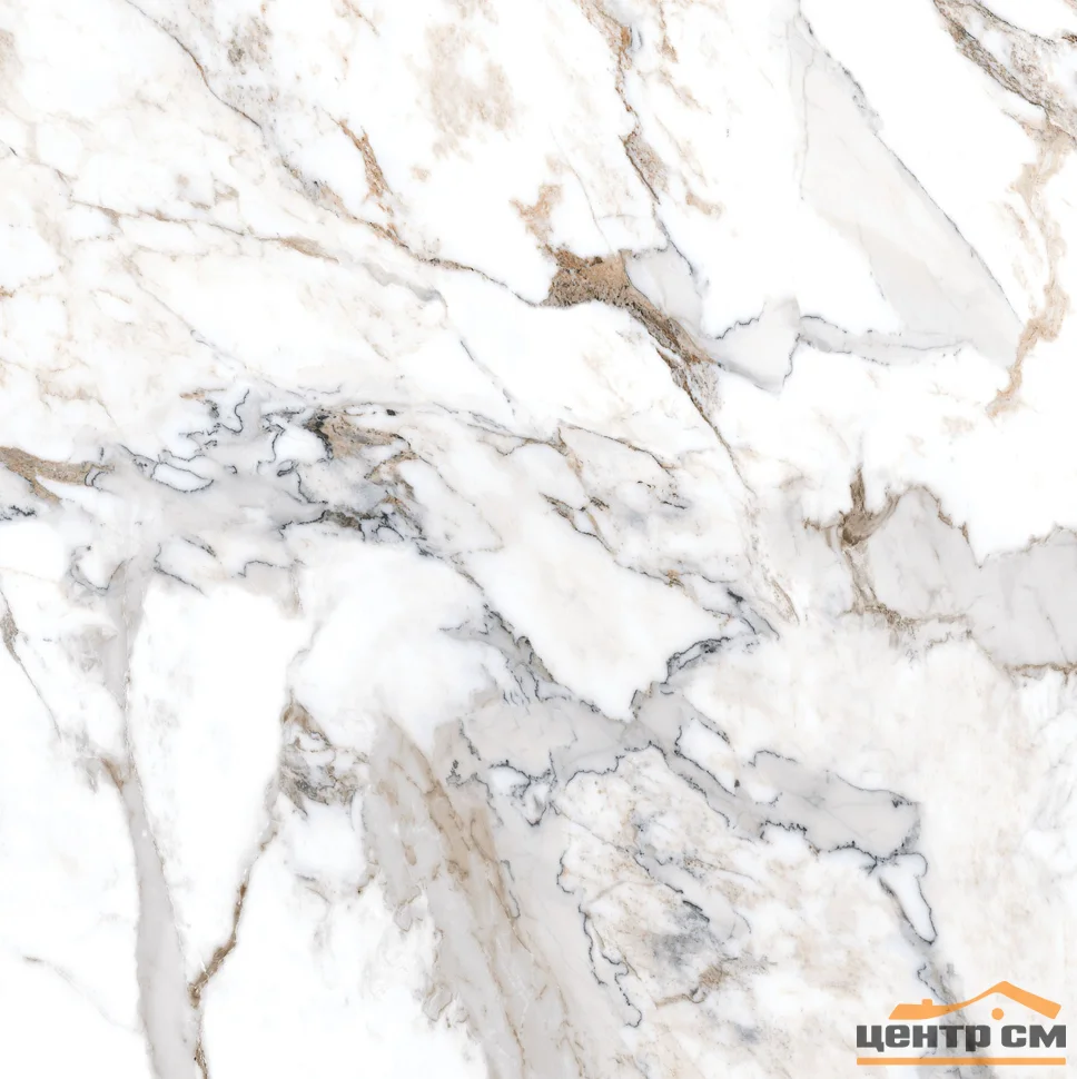 Керамогранит VITRA Marble-X Бреча Капрайа Белый Лаппато Рект 60x60, арт.K949761LPR01VTE0