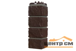 Угол наружный Grandline шоколадный со швом RAL 7006 (Колотый камень Design) 0,153*0,392 м