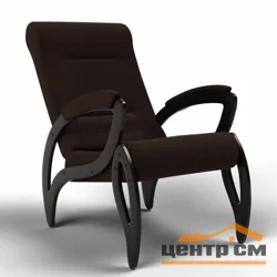 Кресло для отдыха 20-Т-Ш, велюр темно-коричневый, каркас черный