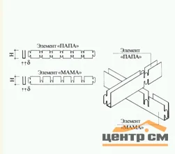 Грильято Албес 75х75 GL15 (высота 37/ширина 15) "мама" белый (оцинковка)