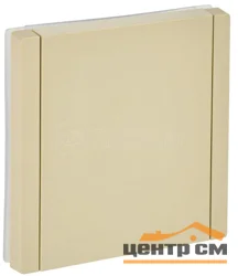 Розетка СП FORTE&PIANO16А IP44 FP419 с заземл. защ. шторки с крышкой безвинт. крепл. ваниль IEK FP-R16-16-1-44-K10