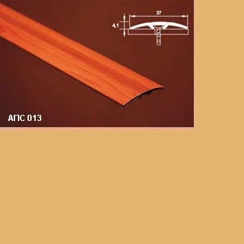 Порог АПС 013 алюминиевый 900*37*4,1 мм одноуровневый со скрытым креплением (02 золото)