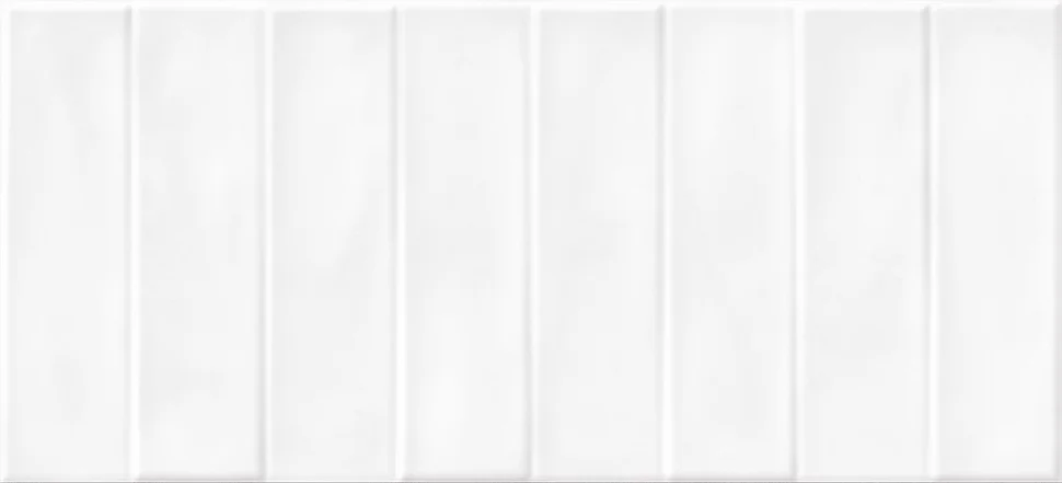 Плитка CERSANIT Pudra кирпич рельеф белая стена 20x44 арт.PDG054