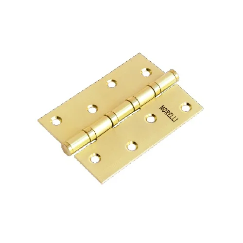 Петля стальная MORELLI универсальная с 4-мя подшипниками без короны MS 100X70X2.5-4BB SG золото матовое