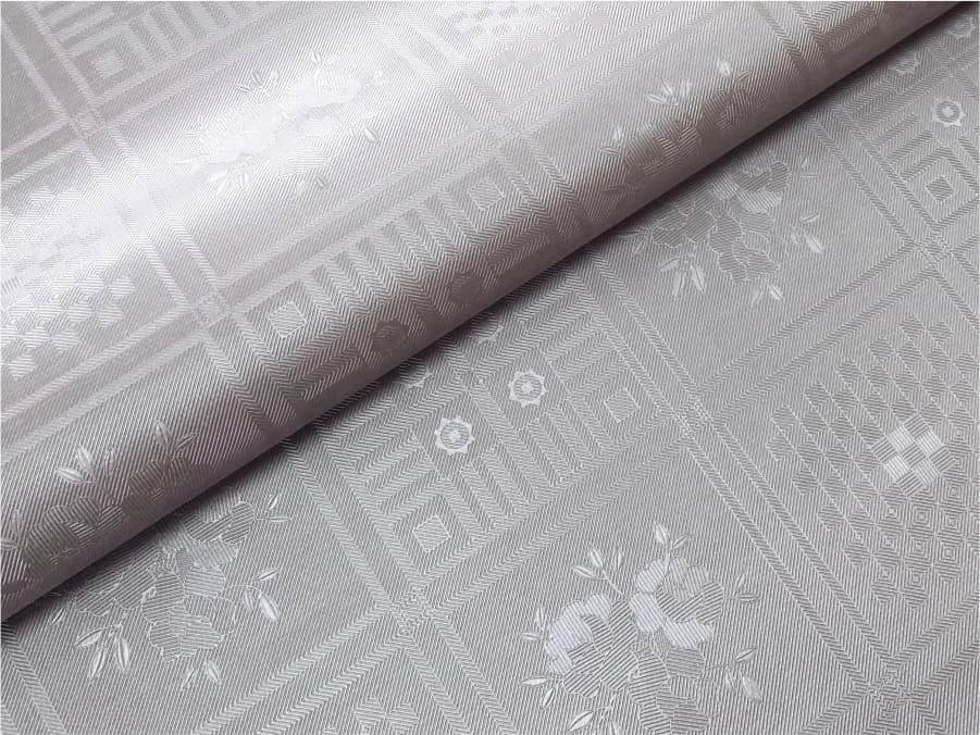 Клеенка ПВХ ЖАСМИН на тканевой основе 1,40*20м мод. ZG-8225G grey