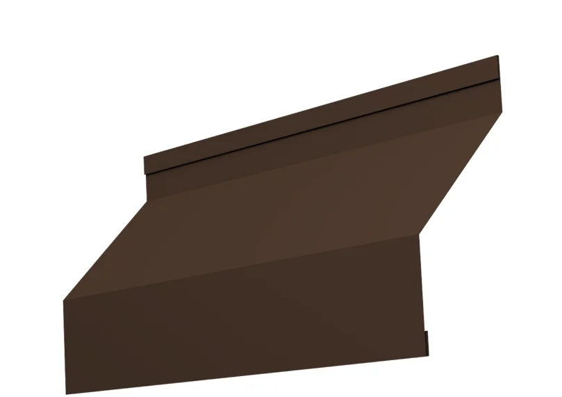 Забор-жалюзи ламель, Milan new, Drap TwinColor RAL 8017 (шоколад), 0.45 мм, длина 2.49 м.п.