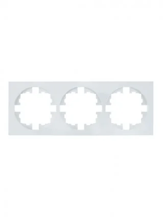 Рамка трехместная Lezard OSEN белая Рамка трехместная Lezard OSEN белая