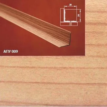 Порог АПУ 009 алюминиевый 1350*20*20 мм угловой внутренний (31 вяз )