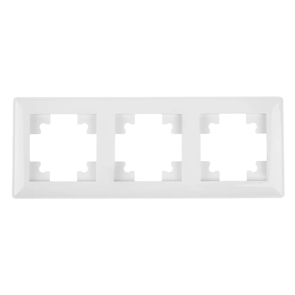 Рамка трехместная STEKKER Катрин, белый (PFR00-7003-01)