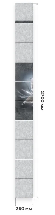 ПАННО ПВХ Аврора узор из 3-х панелей 0,25*2,7м фотопечать Novita Exclusive (в упаковке 4 панно) ПАННО ПВХ Аврора узор из 3-х панелей 0,25*2,7м фотопечать Novita Exclusive (в упаковке 4 панно)