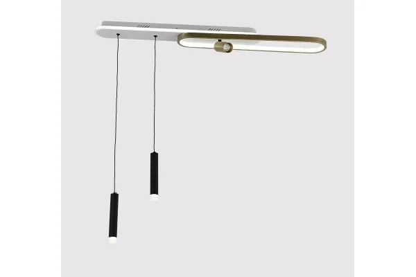 Люстра Trattato 2783-1+1P WH+BK, LED 74W+6W