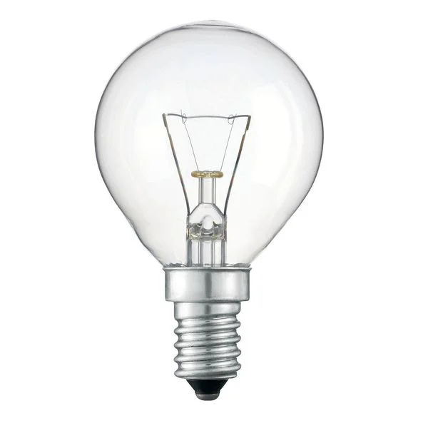 Лампа накаливания 40W E14 230V 400Лм шар прозрачный ЛОН Россия*