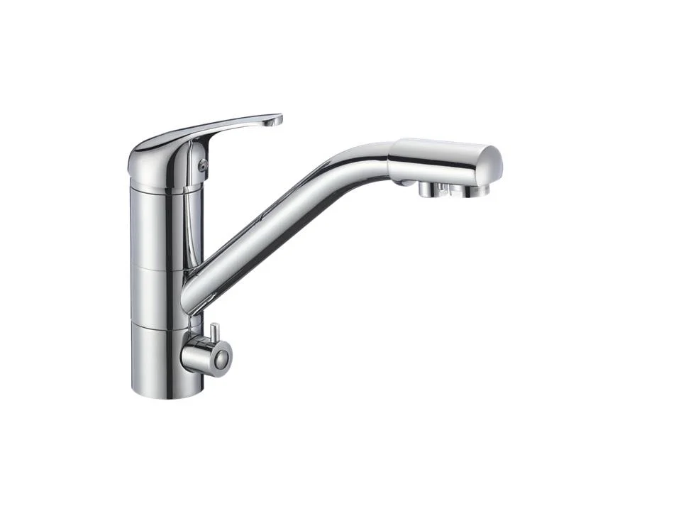 Смеситель ELEANTI Topaz для мойки с фильтром для воды, одноручный, латунь, картридж 35 мм, длина излива 26 см, шпилька