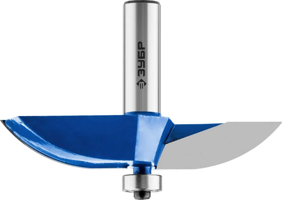 Фреза фигирейная №2, D= 63,5мм, рабочая длина-13мм, радиус-25,4мм, хв.-12мм, d-12,7мм, ЗУБР Профессионал