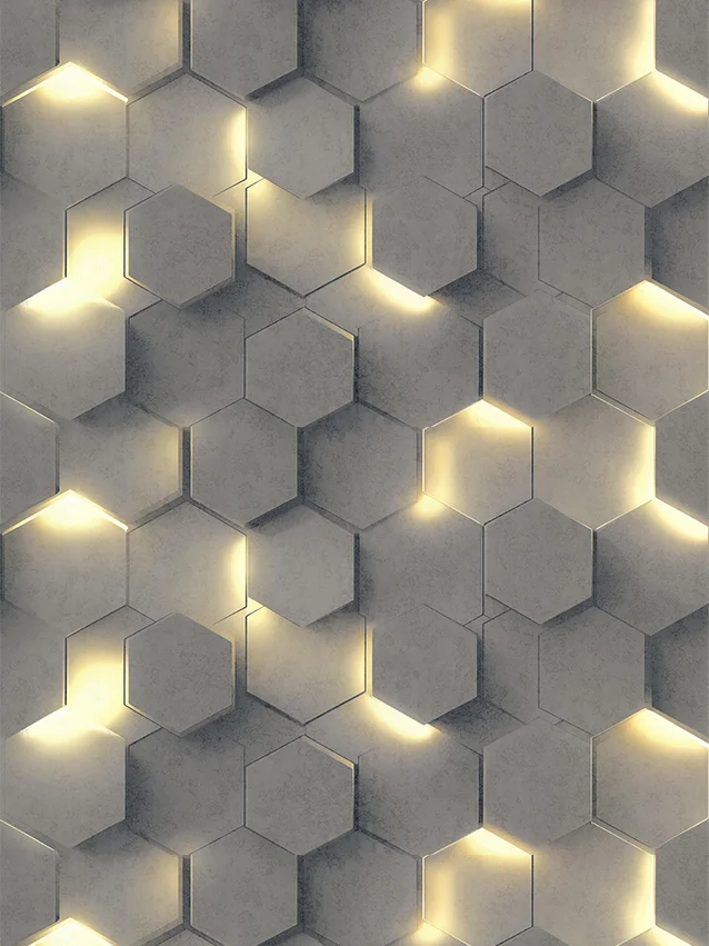 Обои АСПЕКТ арт.70669-42 виниловые горячего тиснения на флизелиновой основе 1,06*10м Гексагон декор