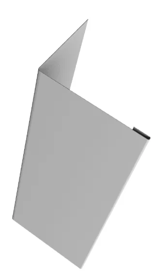 Забор-жалюзи нащельник 25*35 (для ворот и калиток), Milan, Tokyo, Palermo PE RAL **, 0.45 мм, длина 2,5м