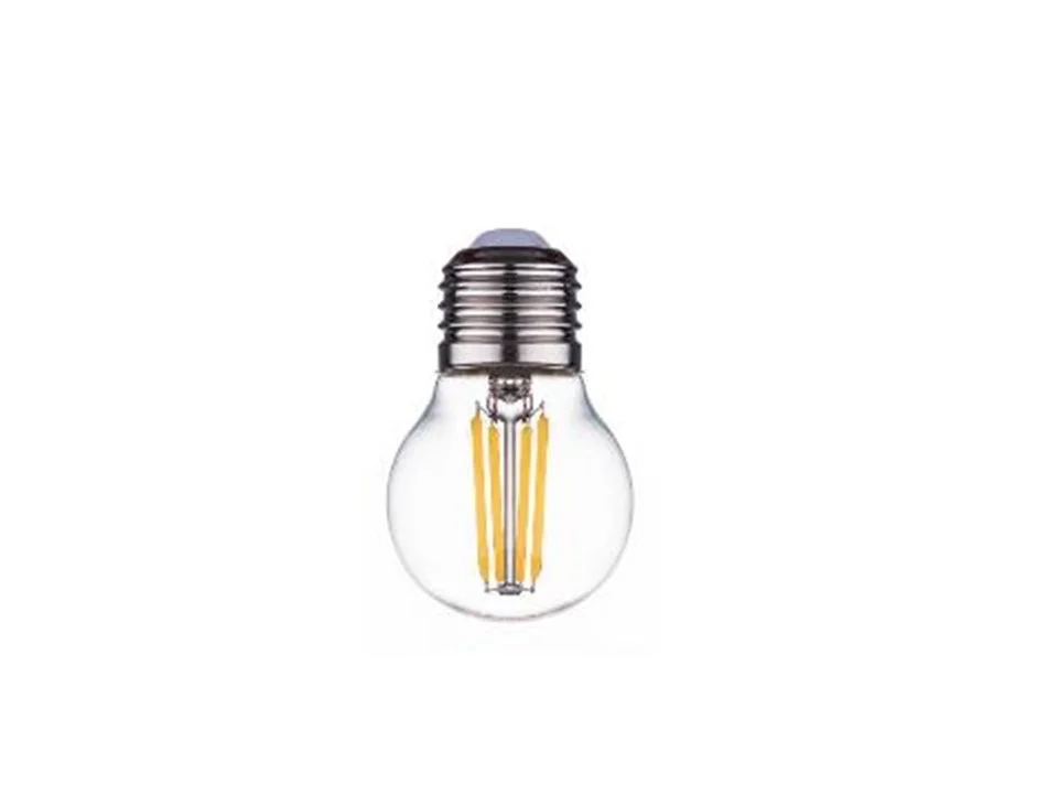 Лампа светодиодная 11W Е27 170-265V 6500K 990Лм (дневной) Нитевидная прозрачная шар (G45) Фарлайт