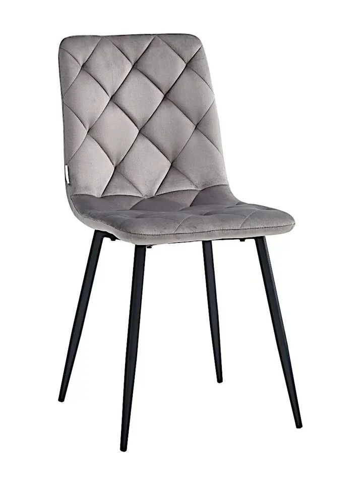 Стул LAZARE (DC210) ЧЕРНЫЙ#G62-50 велюр, каркас черный (00-00004871)