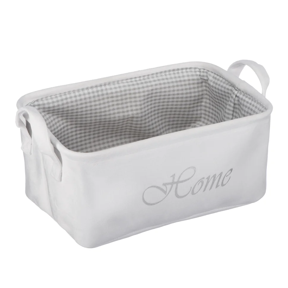 Корзина для хранения "Велюр", Д250 Ш190 В140, белый Корзина для хранения "Велюр", Д250 Ш190 В140, белый