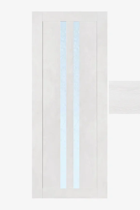 Дверь ТЕРРИ №112 Санторини, частичное стекло 80, еврошпон