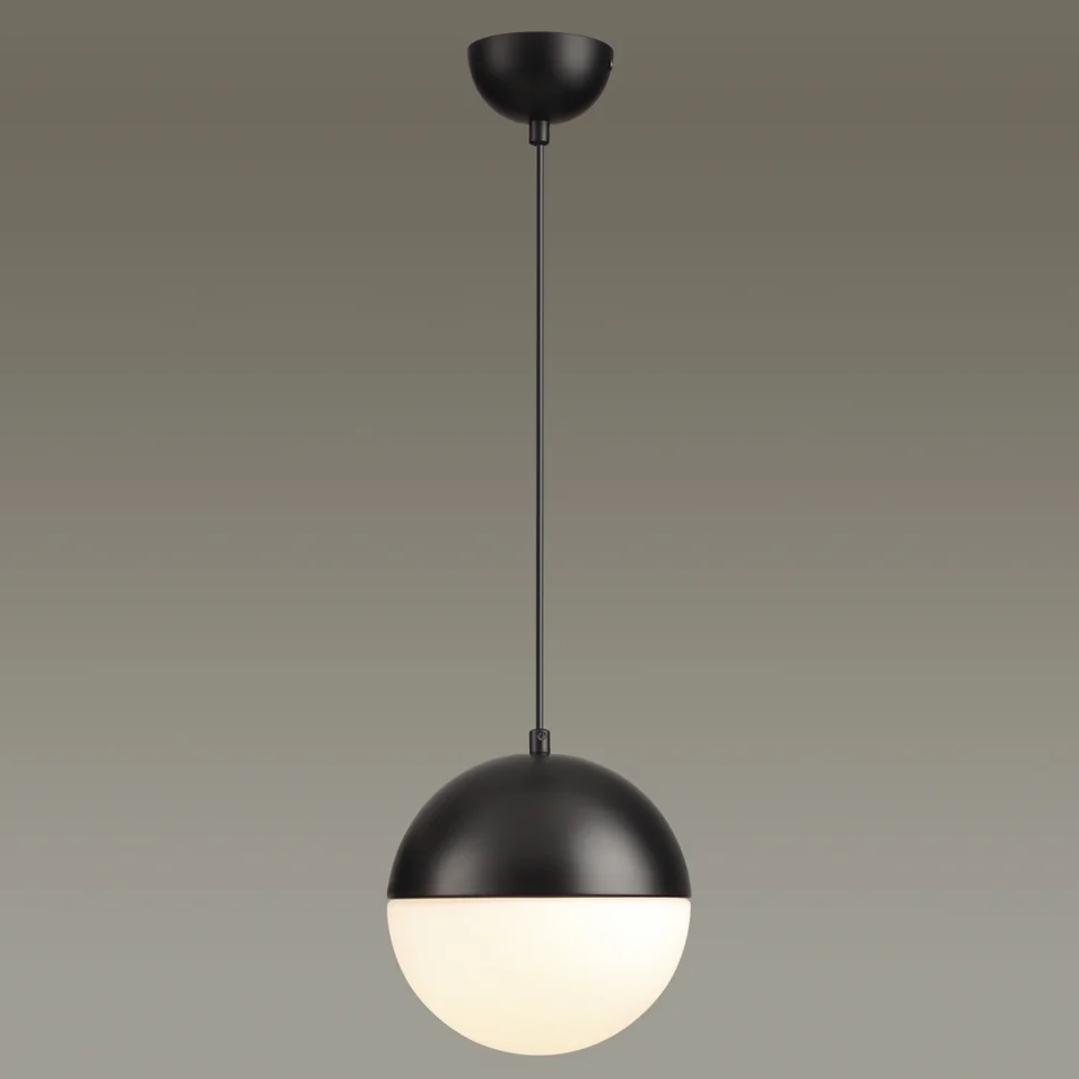 Подвес 4958/1A PENDANT ODL22 243 черный/металл/белый/стекло E27 1*40W PINGA