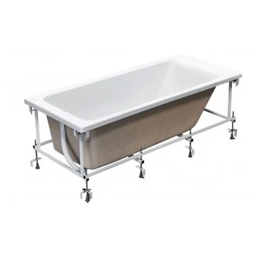 Ванна акриловая ROCA EASY 150х70 (ZRU9302904) с монтажным набором (ZRU9302906) и фронтальной панелью (ZRU9302908)
