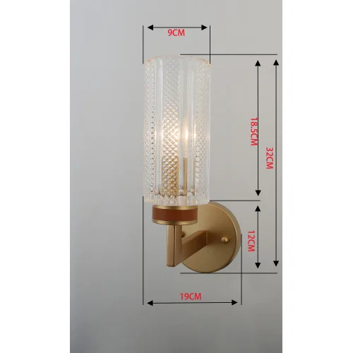 Бра Rivoli Anke 2057-401 настенный 1 * Е14 40 Вт хрусталь классика *