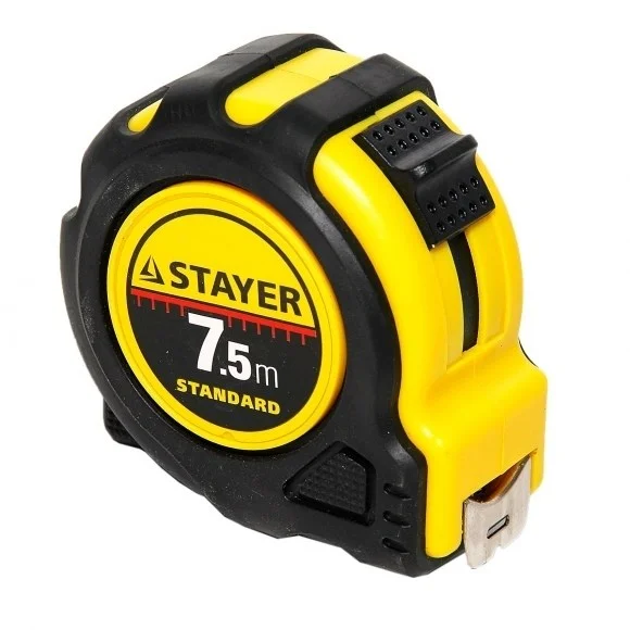 Рулетка 7,5м*25мм STAYER "STANDARD" "TopTape"