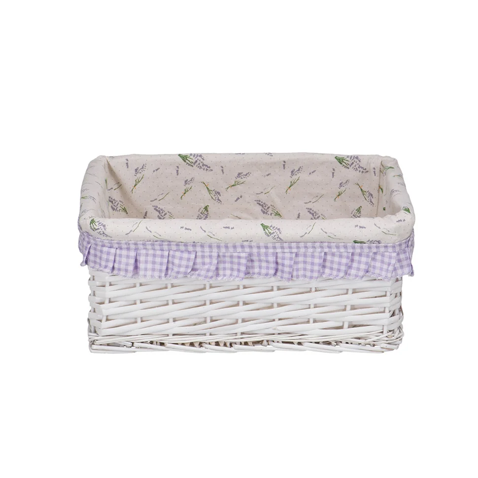 Корзина прямоугольная "Лаванда", 40L*31W*17H, белый