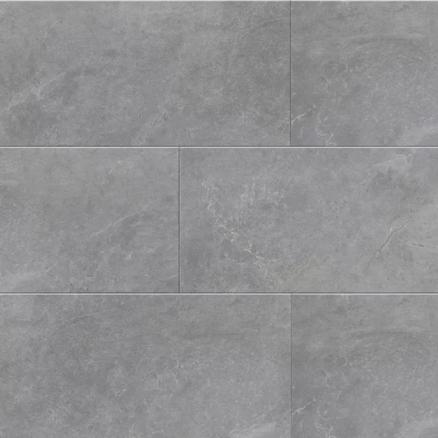 Плитка каменно-полимерная SPC FLOORWOOD Synchro 43 класс Бетон Электра 610*305*4 мм, арт.8222 (с фаской)