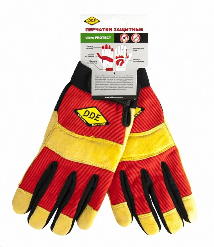 Перчатки кожа /спандекс DDE vibro-PROTECT, размер XL