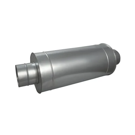 Шумоглушитель, серия MDG, для круглых воздуховодов, L600, D100, оцинкованная сталь , ЭРА