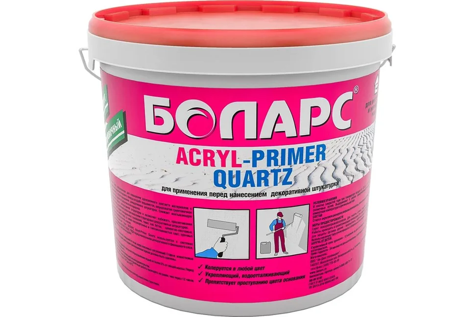 Грунт акриловый кварцевый 3 кг БОЛАРС ACRYL-PRIMER QUARZ (2150)