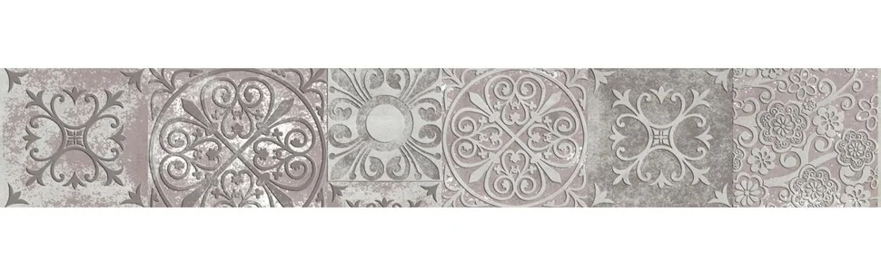 Плитка BELANI Амалфи серый бордюр 9,5х30