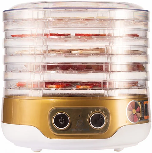 Сушилка ТМ Мастерица д/овощей EFD-3051 бело-золотистый 5 поддонов+1 поддон д/пастилы в подарок, 250 Вт, D 26см Сушилка ТМ Мастерица д/овощей EFD-3051 бело-золотистый 5 поддонов+1 поддон д/пастилы в подарок, 250 Вт, D 26см