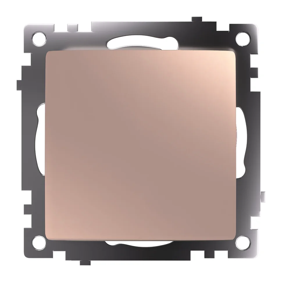 Переключатель перекрестный одноклавишный (механизм), 250В, 10А, шампань, GLS10-7110-02 Катрин STEKKER