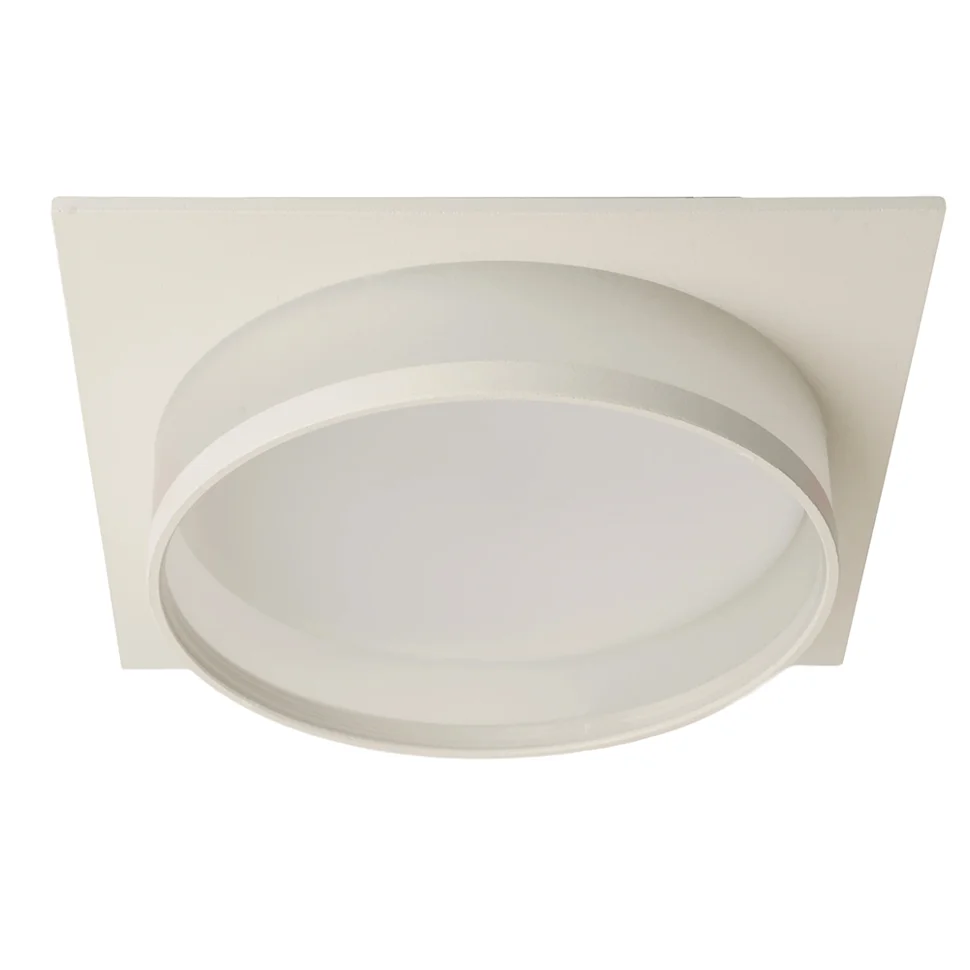 Светильник точечный Feron DL701 5W 230V GX70, белый, квадрат, без лампы Светильник точечный Feron DL701 5W 230V GX70, белый, квадрат, без лампы