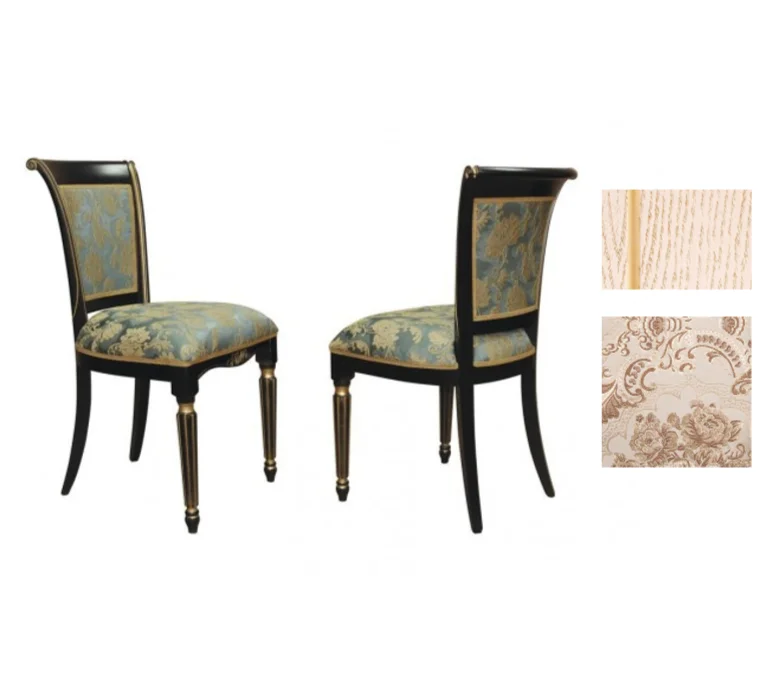 Стул "Прэсто" 935х530х550 тон слоновая кость с золотой патиной ткань 127Б Стул "Прэсто" 935х530х550 тон слоновая кость с золотой патиной ткань 127Б